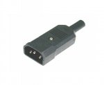 Wtyk AC na kabel m�ski 3-piny komputerowy
